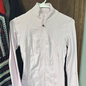 lululemon athletica Pink Fitted Zip-Up Hoodie with High Collar